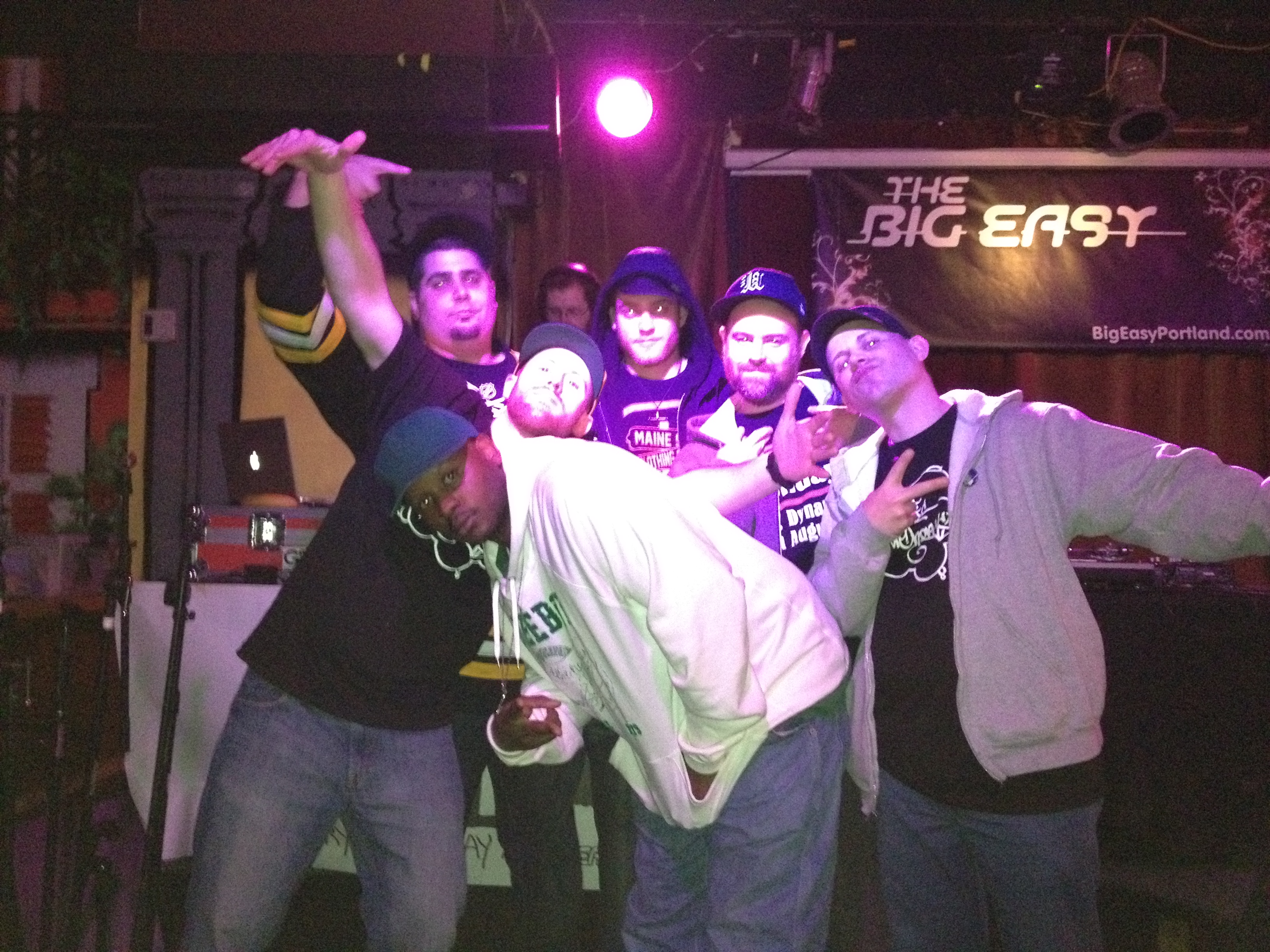 Appleton Radio hosts and friends representing Maine hip hop at The Big Easy in Portland