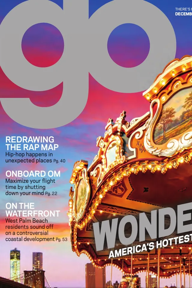 December 2012 cover of AirTran GO Magazine