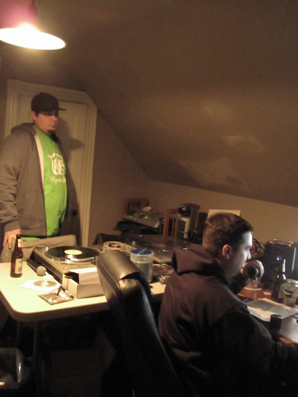 The first Appleton Radio Show in the studio