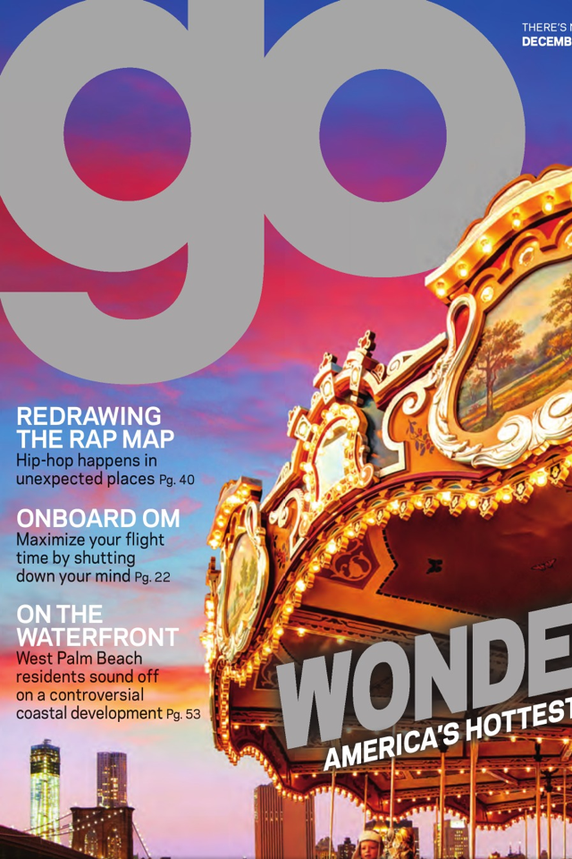 December 2012 cover of AirTran GO Magazine